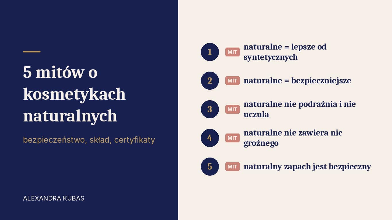 5 mitów o kosmetykach naturalnych