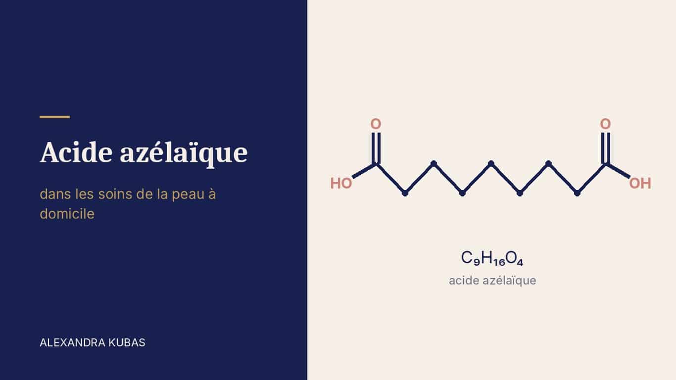 Acide azélaïque - formule structurale de la molécule