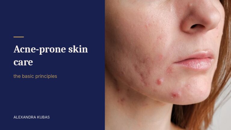 Acne-prone skin - breakouts on the cheek and jawline