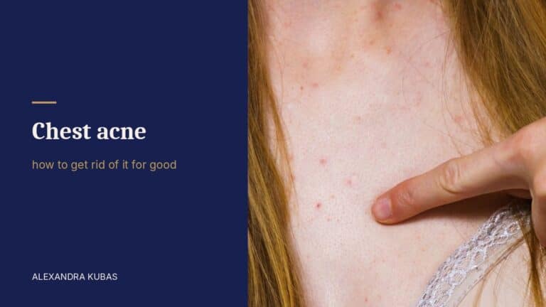 Chest acne - spots on the décolletage