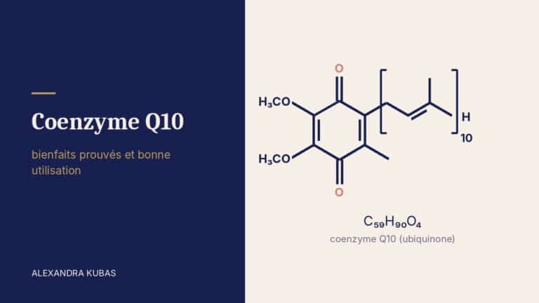 Coenzyme Q10 (ubiquinone) - formule structurale de la molécule