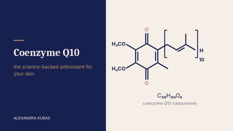 Coenzyme Q10 (ubiquinone) - structural formula of the molecule
