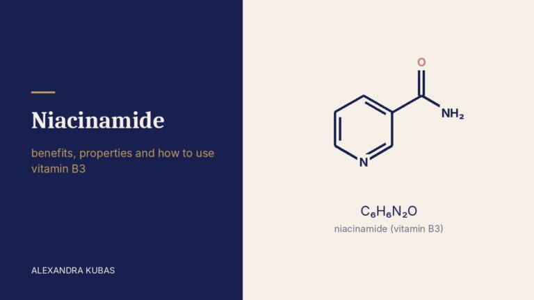 Niacinamide (vitamin B3) - structural formula of the molecule
