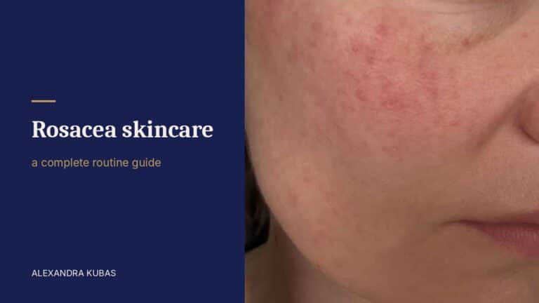 Rosacea - redness and bumps on the cheek